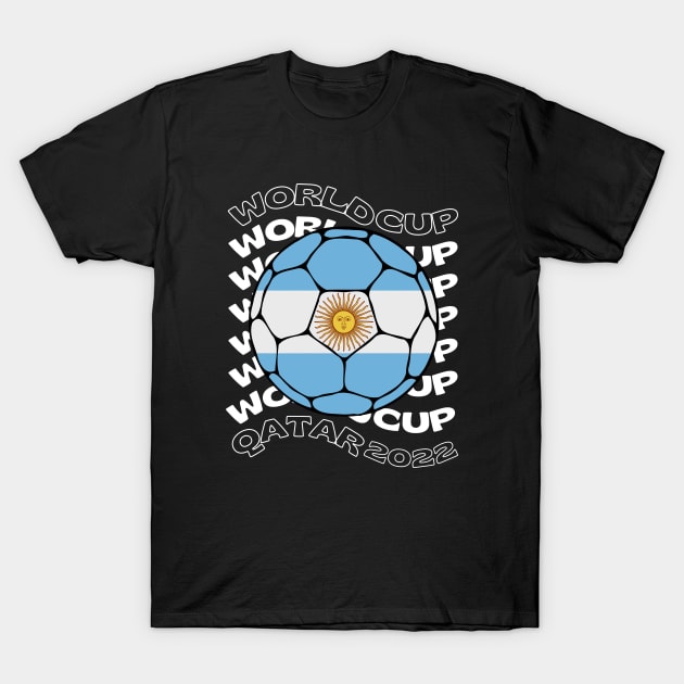 Argentina World Cup T-Shirt by footballomatic